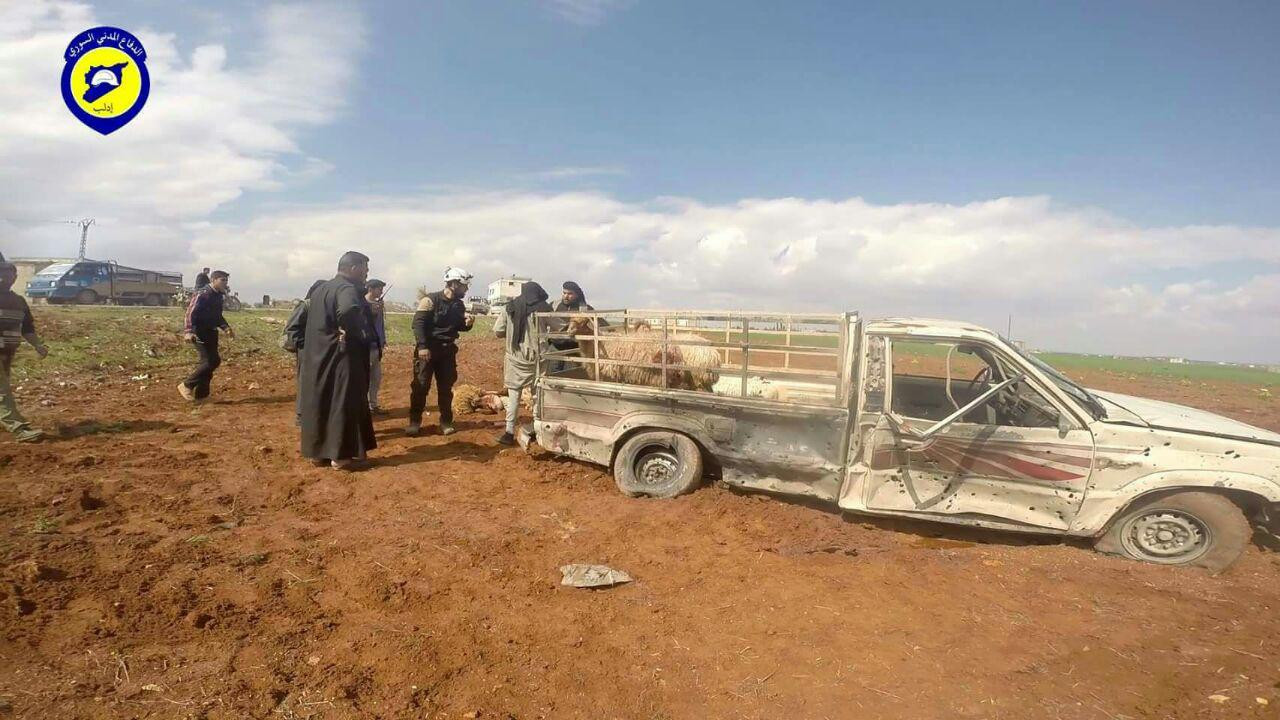 شهيدان بانفجار لغم أرضي بريف إ...