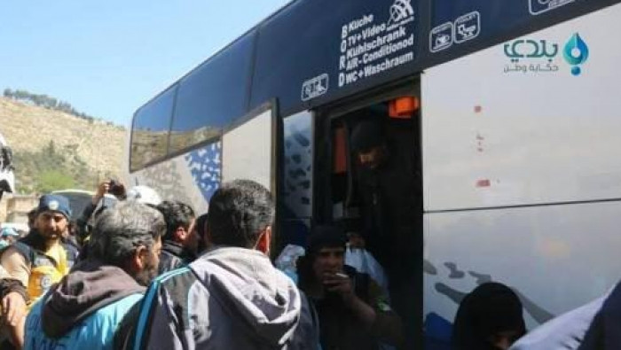 خروج آخر دفعة من مهجري الغوطة....