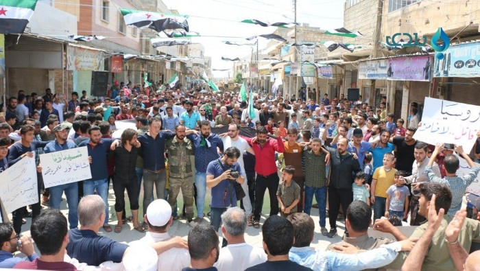 مظاهرات بريف حلب في جمعة الوفا...