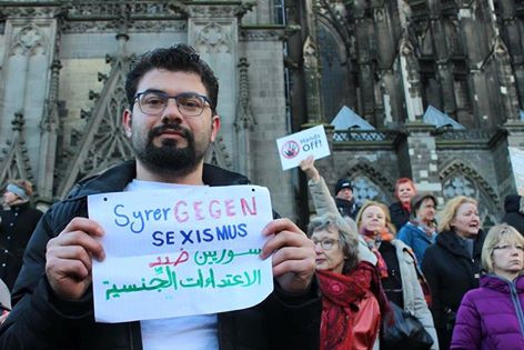 تنديداً بالتحرش الجنسي.. لاجئو...