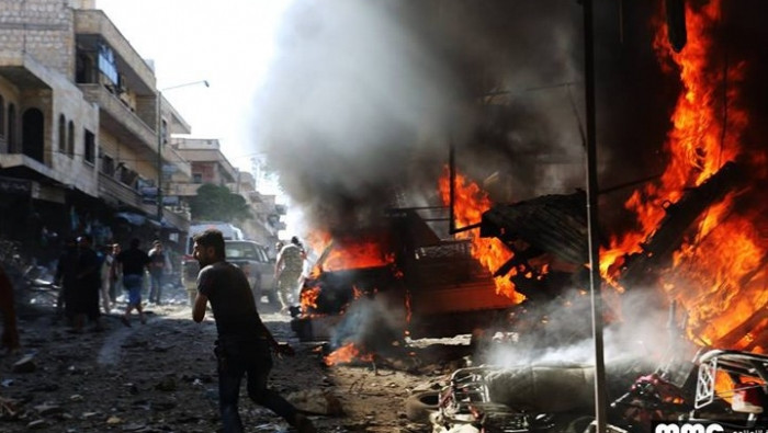 شهيدان مدنيان بغارات جوية على...