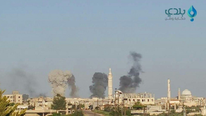 جرحى مدنيون بقصف للنظام على ري...