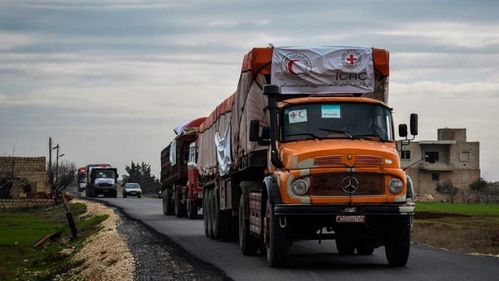 دخول مساعدات إنسانية برفقة "ال...