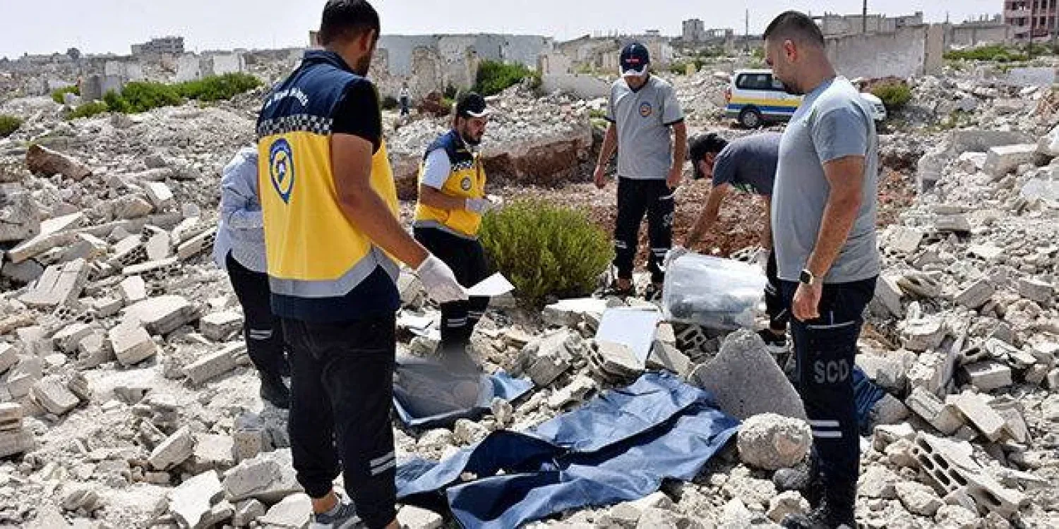 الدفاع المدني ينتشل رفات جثتين...