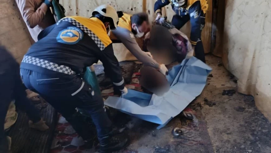 انفجار مدفأة بحطب في عدرا البل...