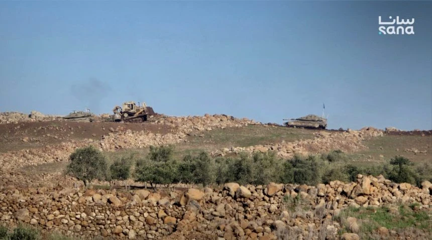 إسرائيل تقصف تل الأحمر وتواصل خروقاتها في ريف القنيطرة