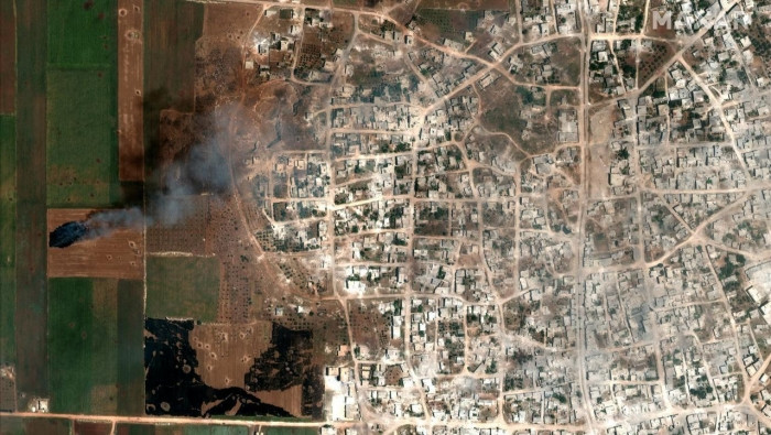 صور حديثة للأقمار الصناعية تظه...