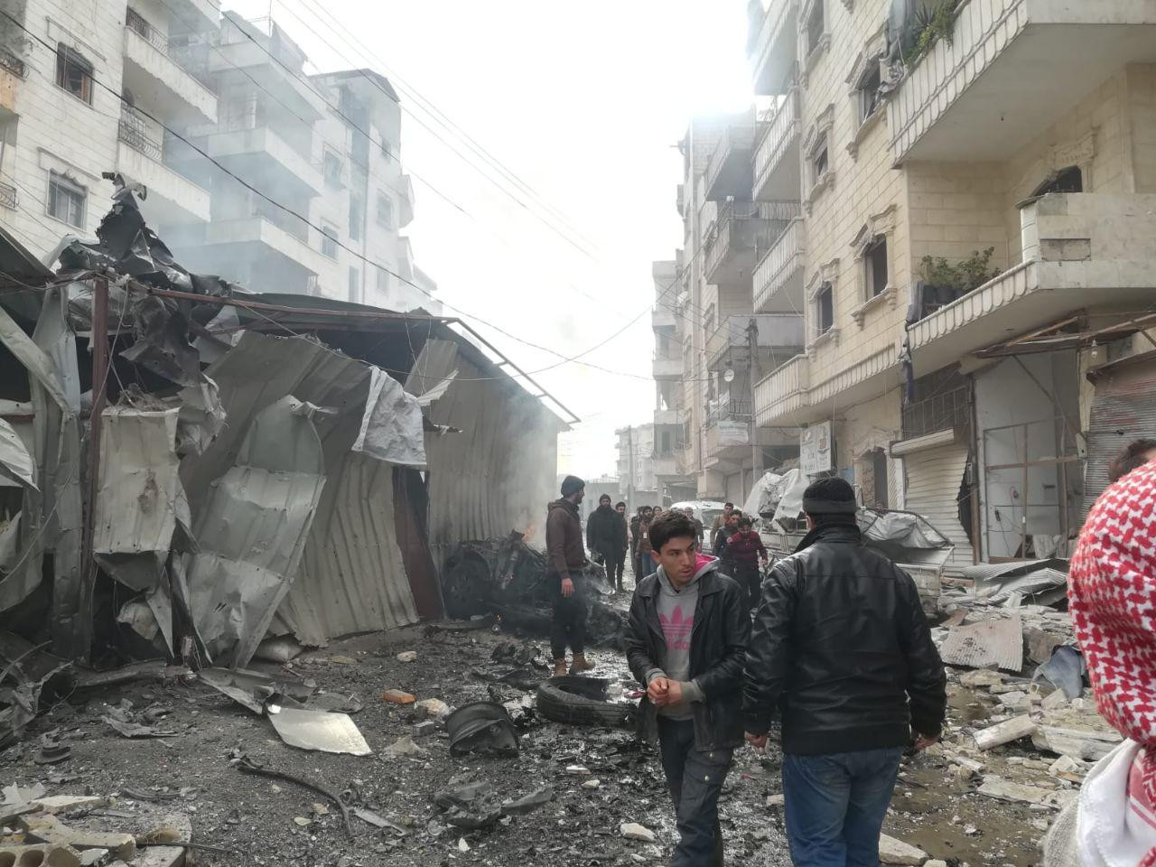 إدلب.. طائرات النظام ترتكب مجز...