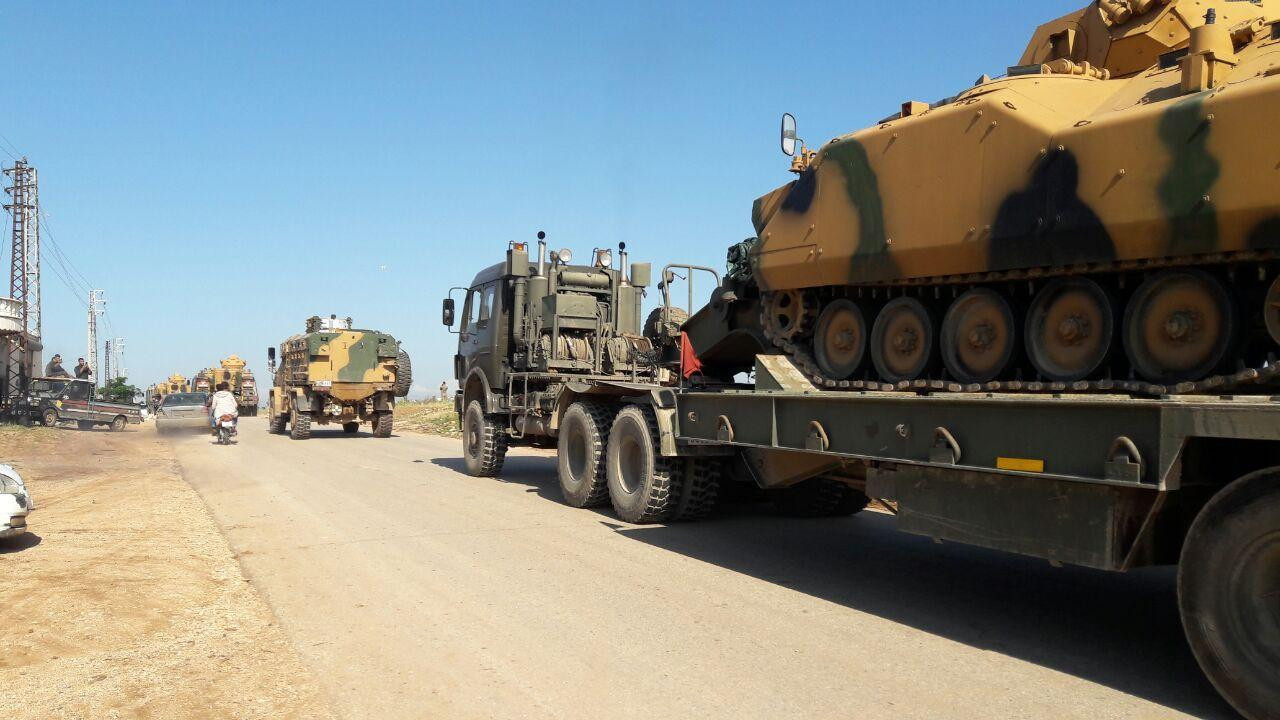 تعزيزات عسكرية تركية تدخل إدلب