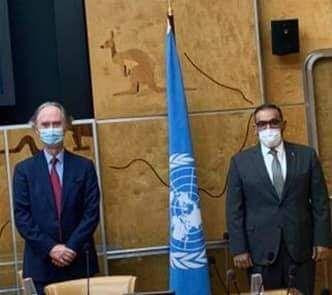 العبدة يلتقي بيدرسن في جنيف عش...