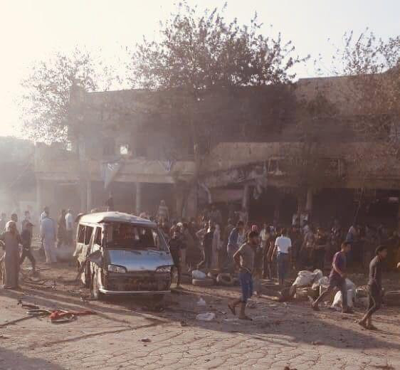 شهداء وجرحى مدنيون بانفجارين ف...