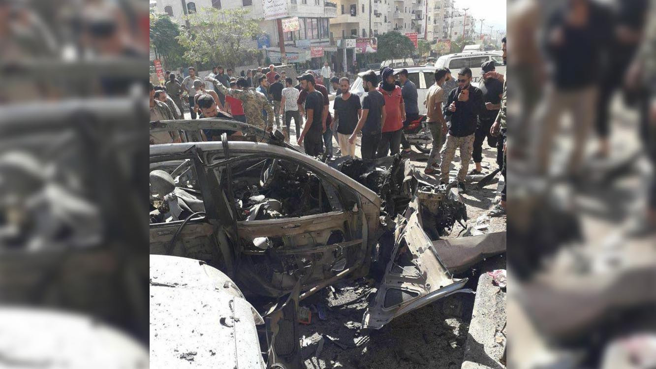 جرحى بانفجار في عفرين وتركيا ت...