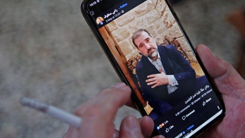 "مخلوف" يرد على زيارة "الأسد"...