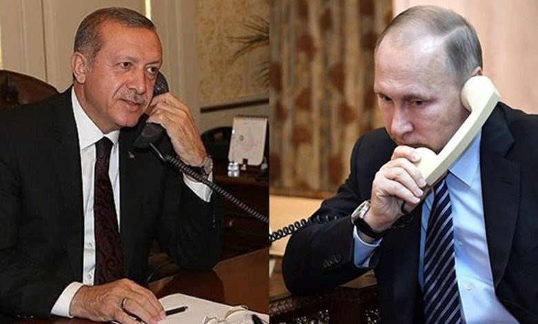 أردوغان وبوتين يبحثان تطورات ا...