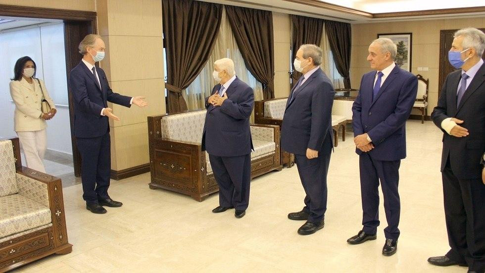 "بيدرسون" من دمشق: نأمل تطبيق...