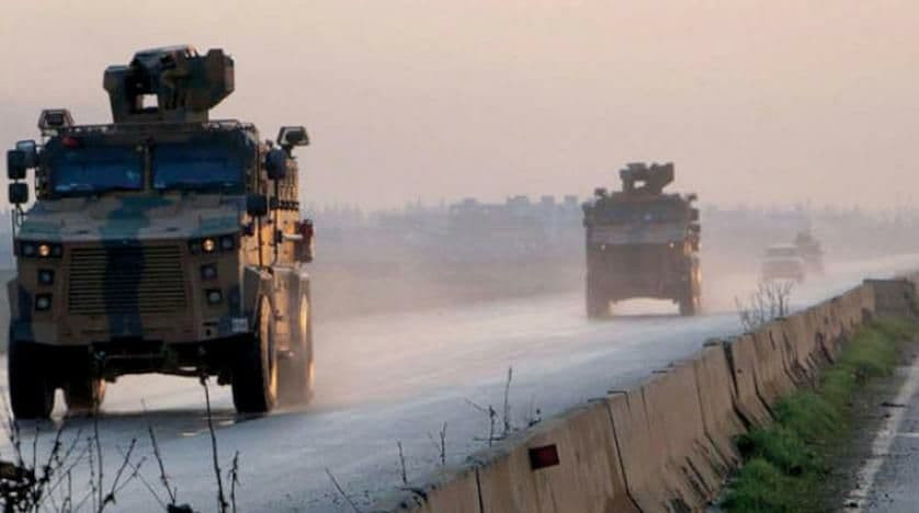 الجيش التركي يُرسل 15 آلية عسك...