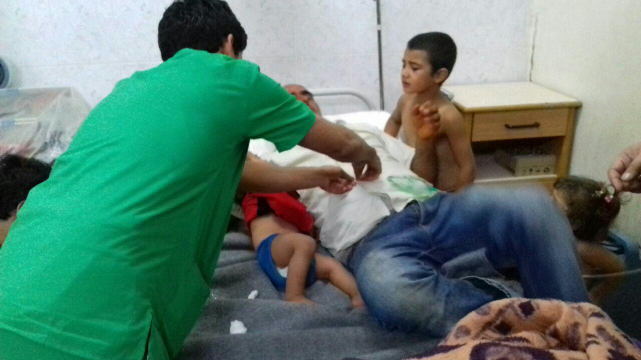 حالات اختناق بغاز الكلور في ال...