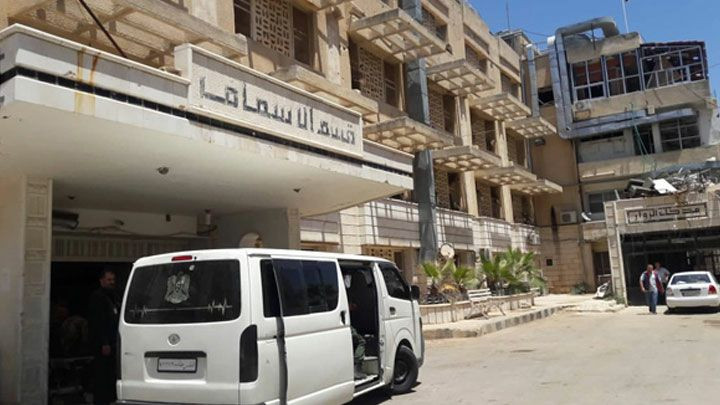 أمن النظام يُداهم مشفى الرحمة...