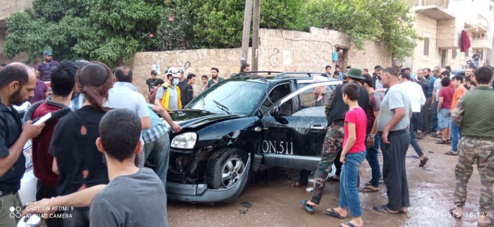 جرحى أطفال بانفجار في عفرين شم...