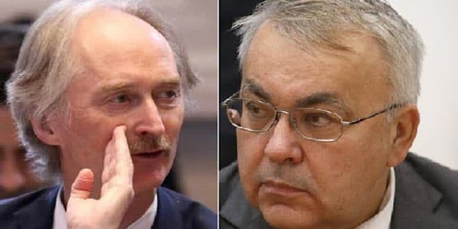 نائب وزير الخارجية الروسية يبح...