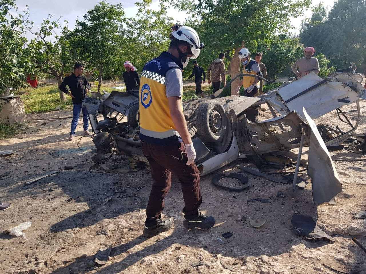 إصابة امرأة وطفلة بانفجار استه...