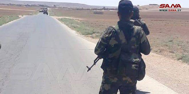 قوات النظام تعترض دورية أمريكي...