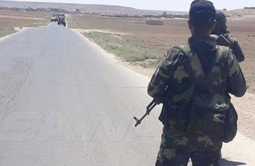 قوات النظام تعترض دورية أمريكي...