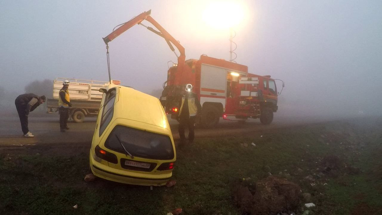 الضباب يتسبب بحوادث سير عدّة ش...