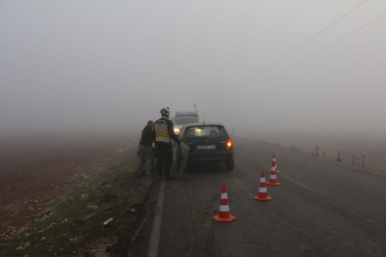 جرحى بحوادث سير متفرقة شمال غر...