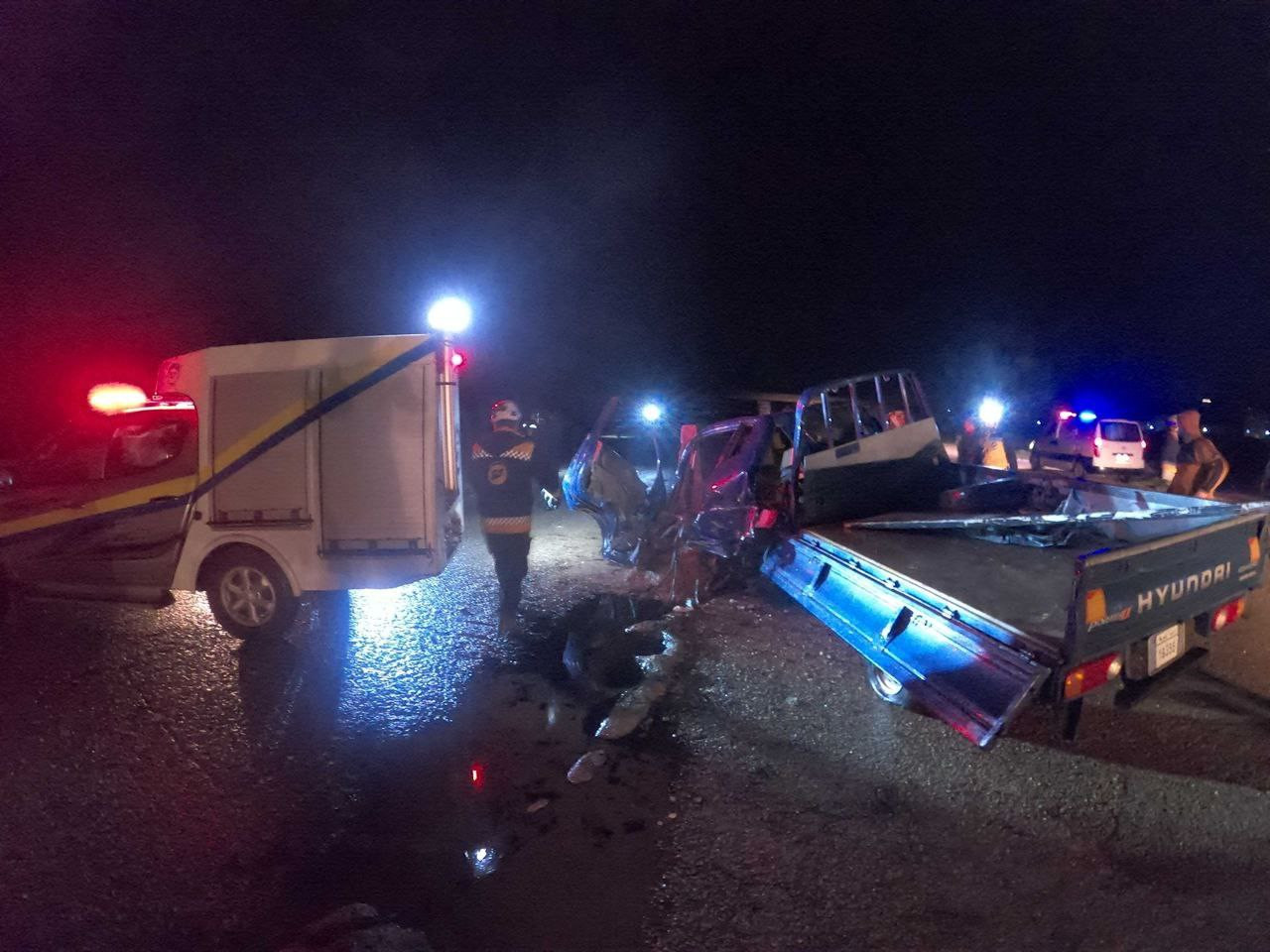 ضحـايا إثر حادث سير جنوبي إدلب