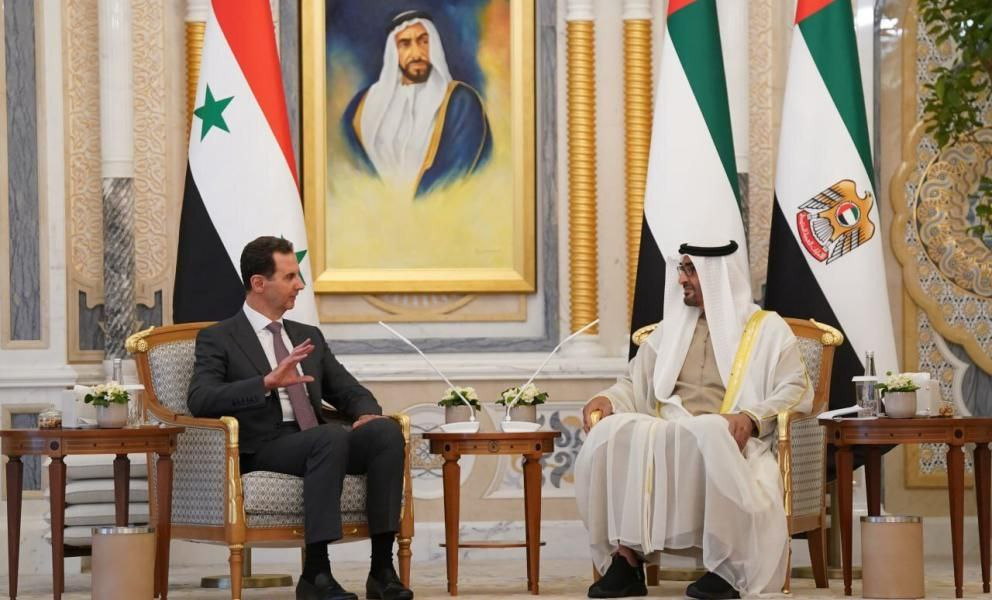 "الأسد" يُهاتف "بن زايد" عشية...