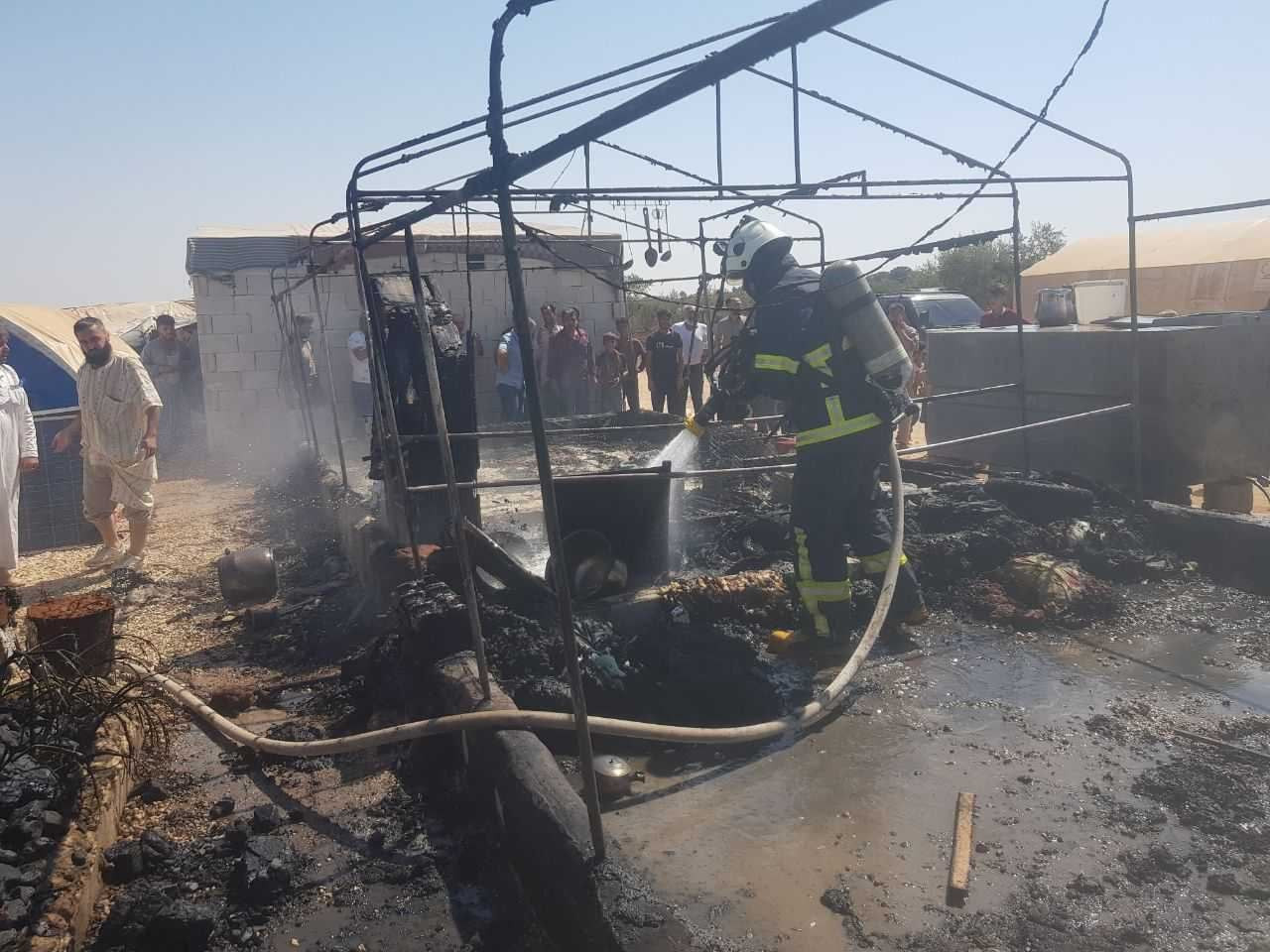 انفجار يشرد 4 عائلات بعد احترا...