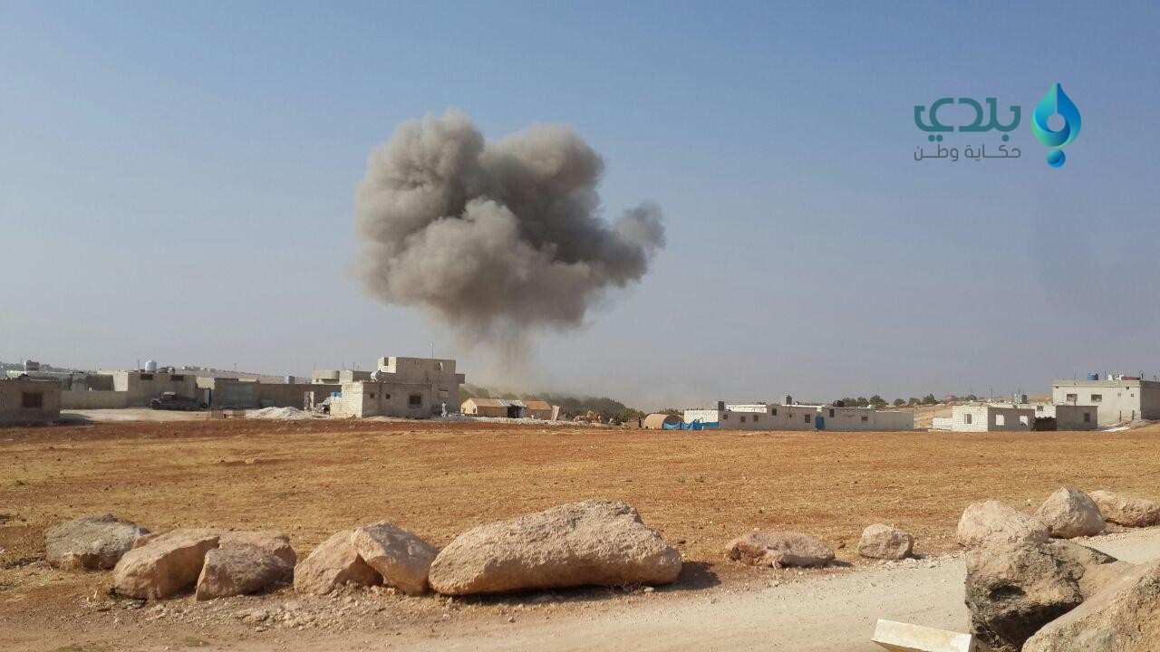 أربعة شهداء بقصف جوي على إدلب 