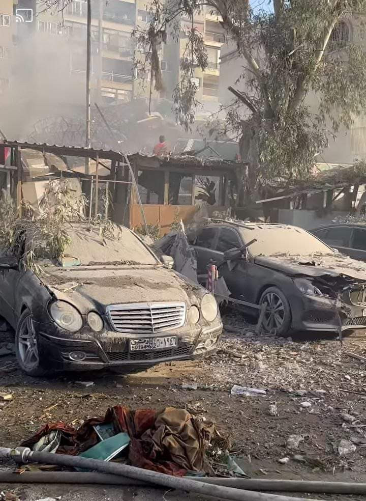 النتائج الأولية لقصف القنصلية...