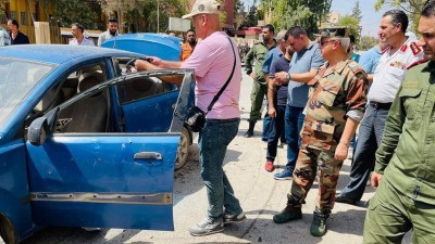 انفجار يستهدف عربة روسية وسط م...