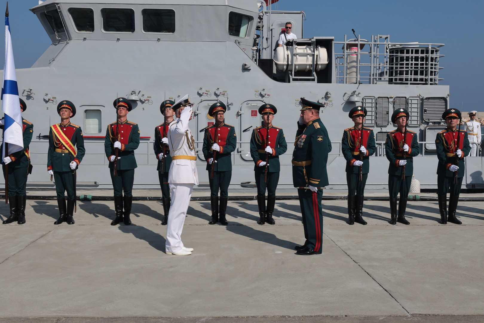 روسيا تحتفل بيوم البحرية في ميناء طرطوس 