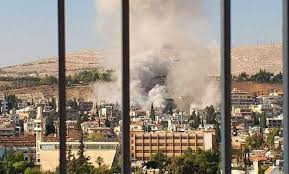  استهداف أبنية سكنية في حي المزة بدمشق ومنطقة قدسيا بريف العاصمة