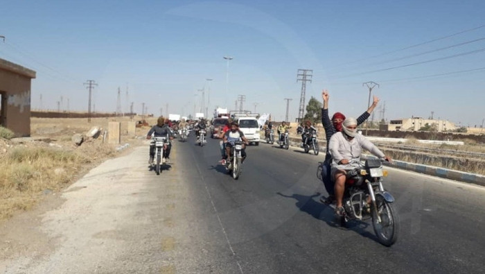 مظاهرات جديدة في دير الزور تطا...