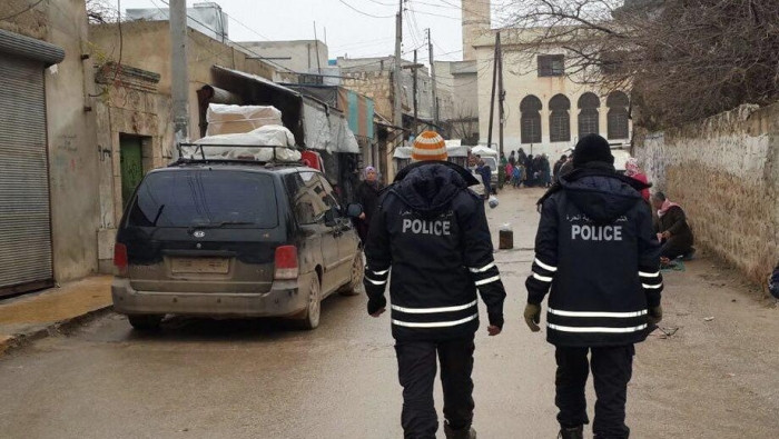 عناصر من الشرطة الحرة بريف حلب...