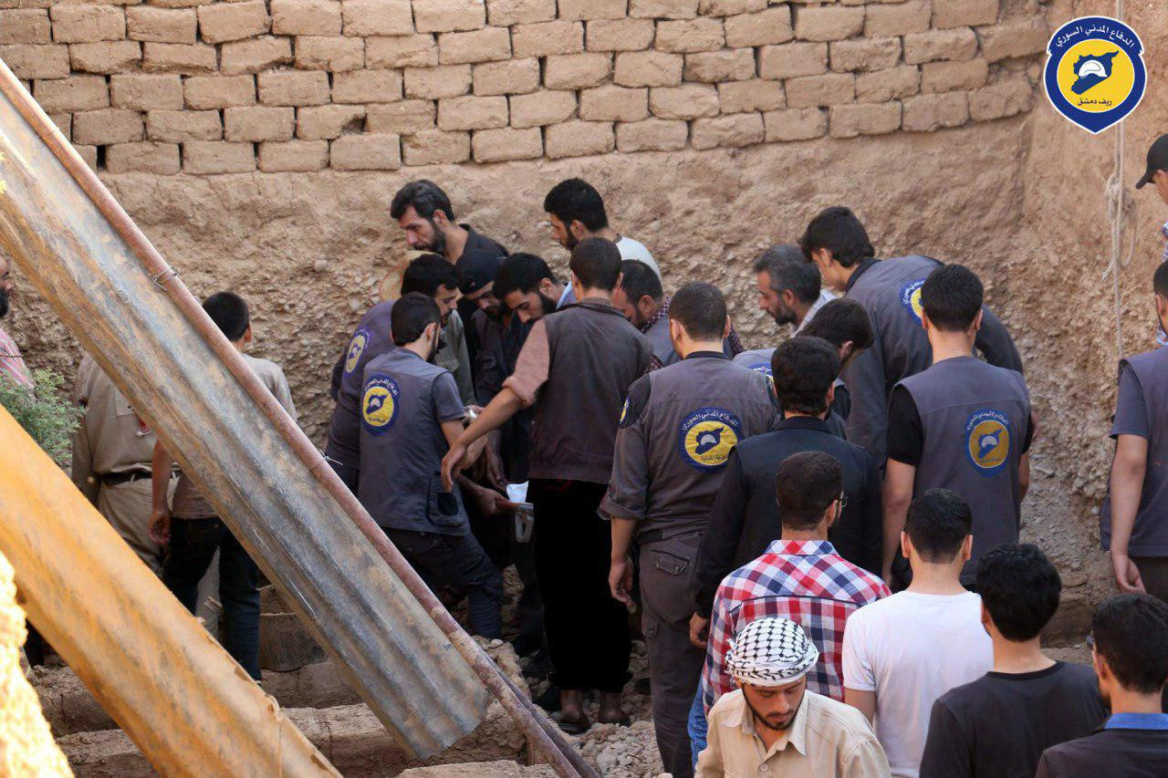 استشهاد متطوع بالدفاع المدني ف...