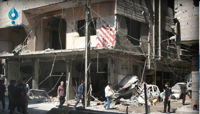 جرحى في غارات جوية على ريف دمش...