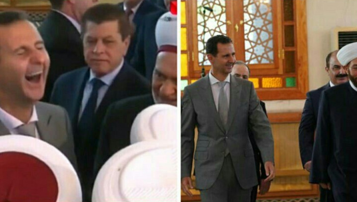 بشار يصلي العيد في جامع "حافظ...