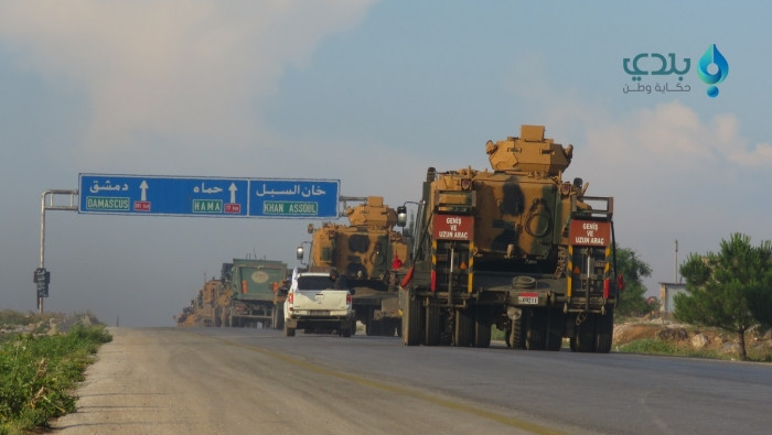 رتل تركي يدخل ريف حماة لإقامة...