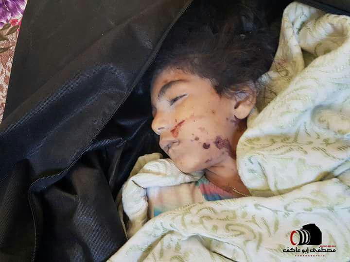 استشهاد طفلة بقصف النظام على ج...