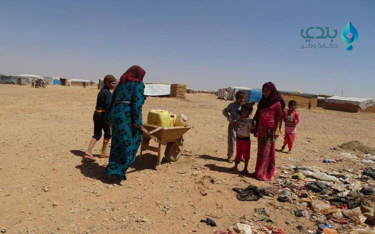 المياه الملوثة تفتك بنازحي مخي...