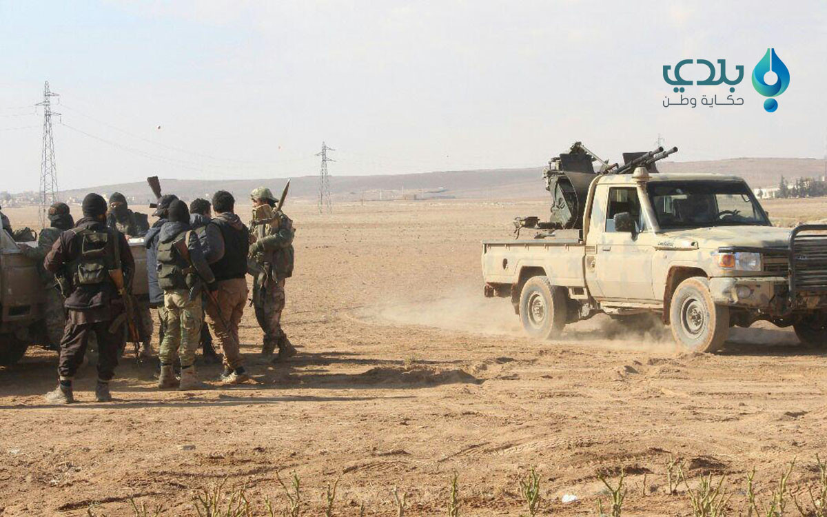 مقتل مجموعة مشاة للنظام بريف ح...