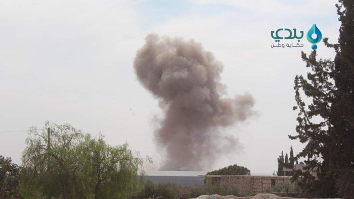 جرحى مدنيون بغارات روسية جنوبي...