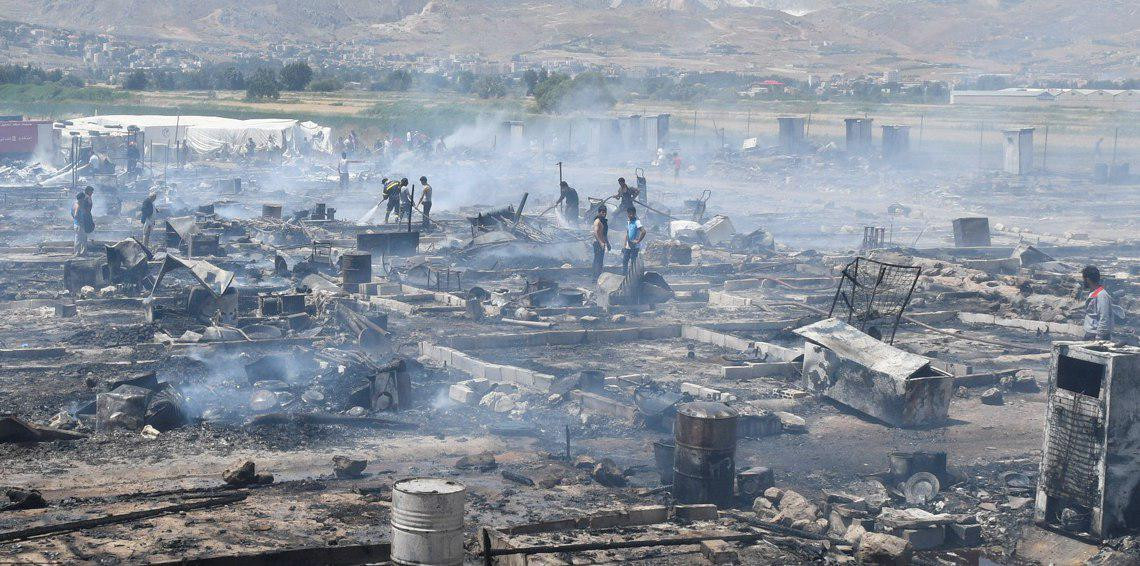 استشهاد أربعة لاجئين سوريين با...