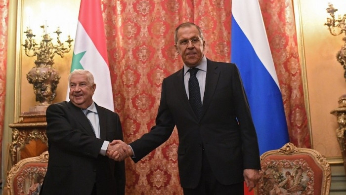 لافروف والمعلم يبحثان عمل اللج...