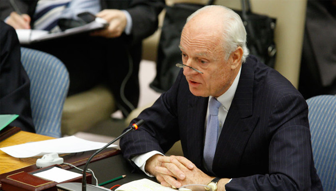 ماذا حضّر دي مستورا قبل مباحثا...